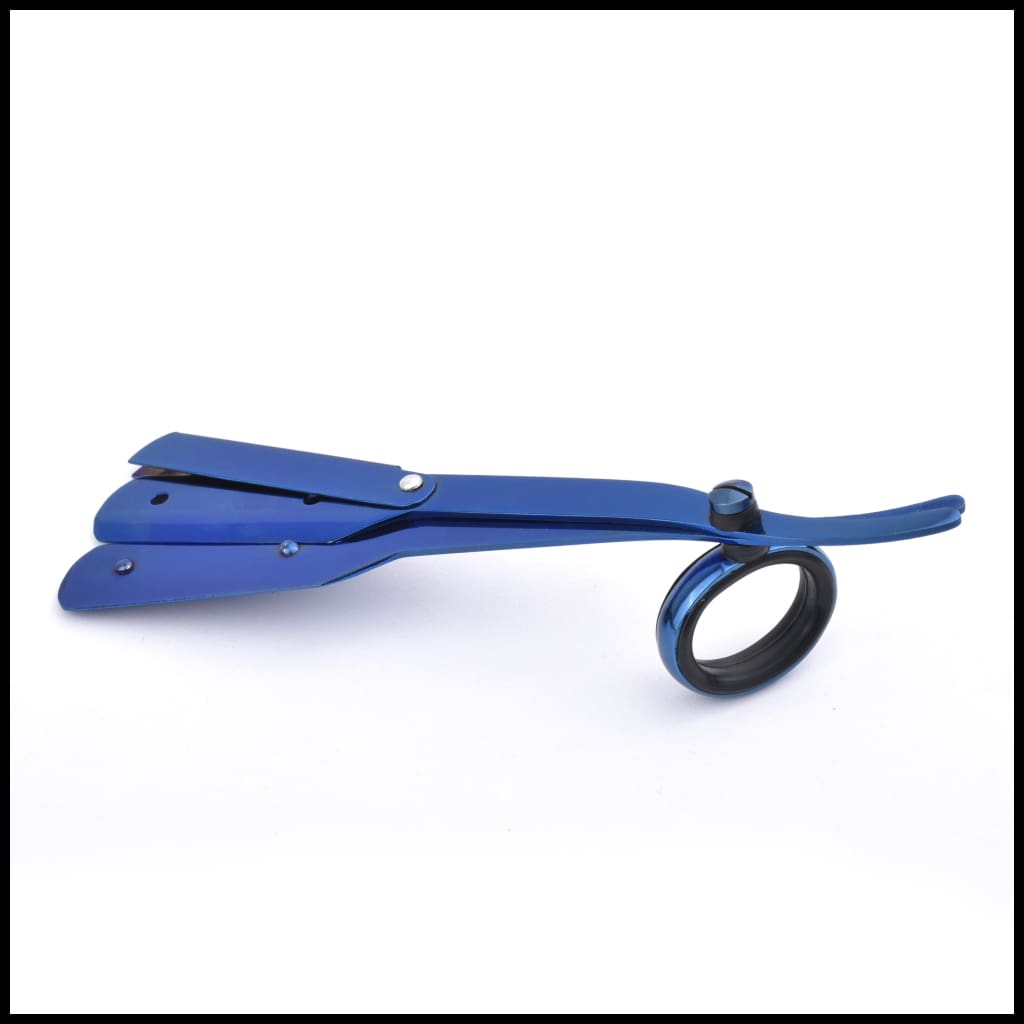 Ringblade - Blue Titanium Coated - Blue - Straight Edge Razor $34.99 Unic Beauty Blue-Unic-Razor